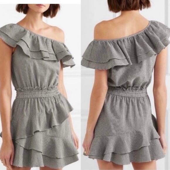 Loveshackfancy Lacey Dress Round Neck Ruffled Gingham medium - Picture 2 of 9